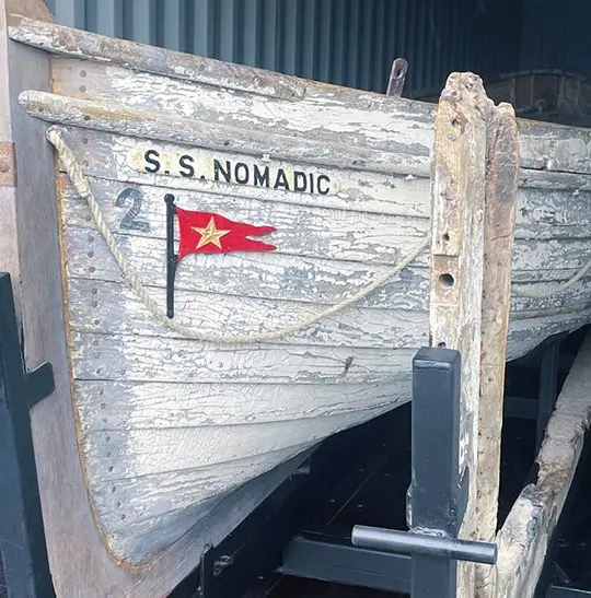TITANIC Lifeboat stored dry, safe and secure. Self Storage by TITAN Containers